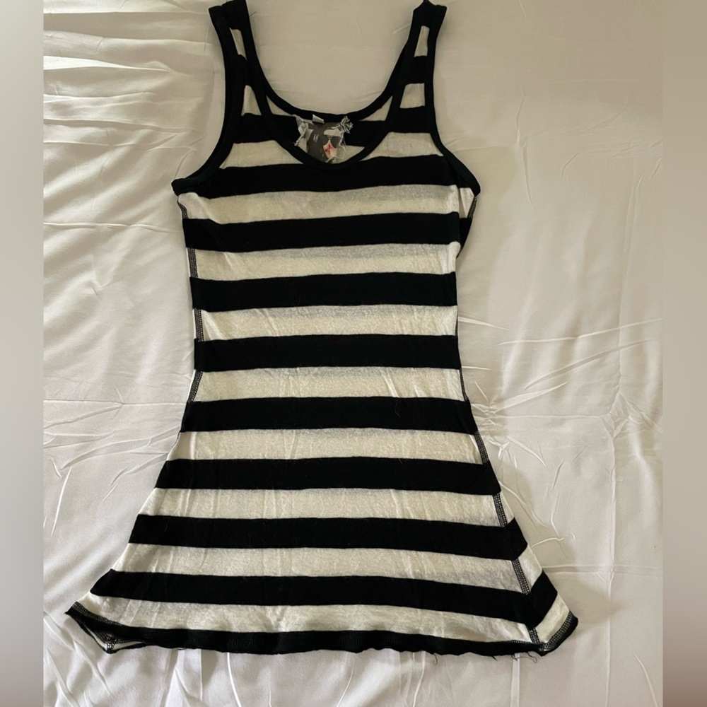 Young Fabulous & Broke Monochrome Striped Tank Top